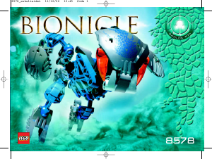 Εγχειρίδιο Lego set 8578 Bionicle Gahlok-Kal