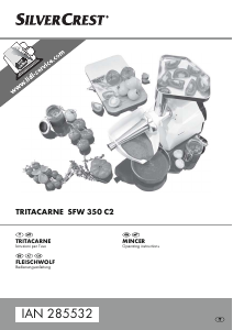 Manuale SilverCrest IAN 285532 Tritacarne