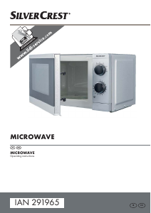 Manual SilverCrest IAN 291965 Microwave
