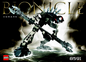 Käyttöohje Lego set 8591 Bionicle Vorahk