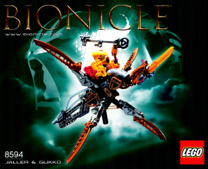 Brugsanvisning Lego set 8594 Bionicle Jaller og Gukko
