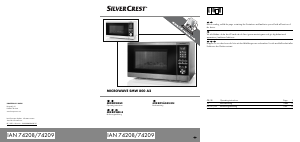 Bruksanvisning SilverCrest IAN 74208 Mikrovågsugn