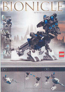 Εγχειρίδιο Lego set 8609 Bionicle Tehutti