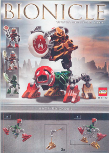 Priručnik Lego set 8610 Bionicle Ahkmou