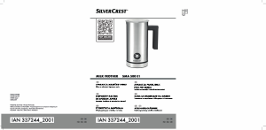 Наръчник SilverCrest IAN 337244 Уред за разпенване на мляко