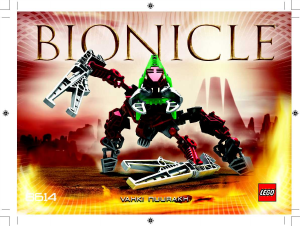 Käyttöohje Lego set 8614 Bionicle Vahki Nuurakh