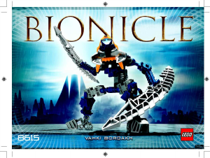 Manual Lego set 8615 Bionicle Vahki Bordakh