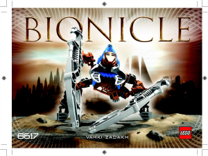 Priročnik Lego set 8617 Bionicle Vahki Zadakh