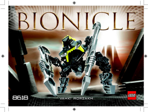 Hướng dẫn sử dụng Lego set 8618 Bionicle Vahki Rorzakh