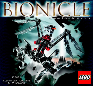 Bruksanvisning Lego set 8621 Bionicle Turaga Dume og Nivawk