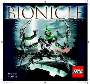 Priručnik Lego set 8622 Bionicle Nidhiki