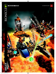 Handleiding Lego set 8624 Bionicle Race for the mask of life