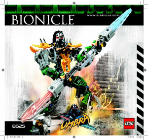 Hướng dẫn sử dụng Lego set 8625 BIonicle Umbra