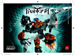 Hướng dẫn sử dụng Lego set 8687 Bionicle Toa Pohatu