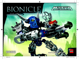 Rokasgrāmata Lego set 8688 Bionicle Toa Gali