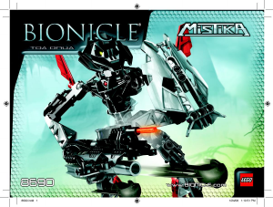 Rokasgrāmata Lego set 8690 Bionicle Toa Onua