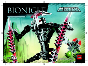 Εγχειρίδιο Lego set 8694 Bionicle Krika