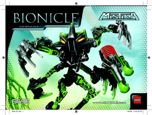 Vadovas Lego set 8695 Bionicle Gorast
