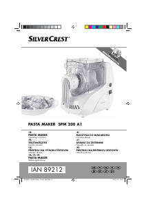 Handleiding SilverCrest IAN 89212 Pastamachine