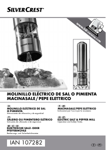 Manual SilverCrest IAN 107282 Moinho de pimenta e sal