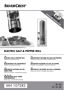 Manuál SilverCrest IAN 107282 Pepř a slaný mlýn