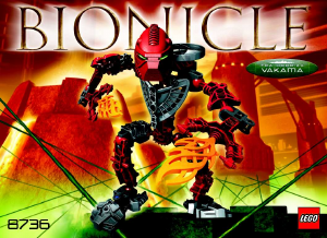Vadovas Lego set 8736 Bionicle Toa Vakama Hordika