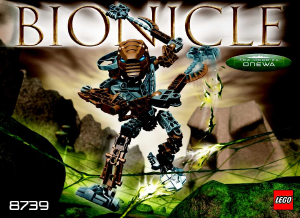 Vadovas Lego set 8739 Bionicle Toa Onewa Hordika