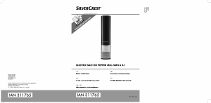 Käyttöohje SilverCrest IAN 311765 Pippuri- ja suolamylly