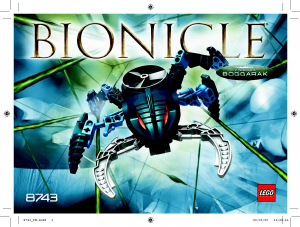 Rokasgrāmata Lego set 8743 Bionicle Visorak Boggarak