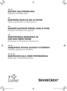 Priručnik SilverCrest IAN 78286 Mlinac za sol i papar