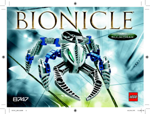 Hướng dẫn sử dụng Lego set 8747 Bionicle Visorak Suukorak