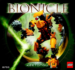 Vadovas Lego set 8755 Bionicle Keetongu