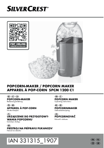 Handleiding SilverCrest IAN 331315 Popcornmachine