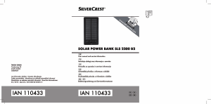 Manuál SilverCrest IAN 110433 Přenosná nabíječka