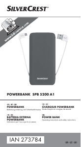 Mode d’emploi SilverCrest IAN 273784 Chargeur portable