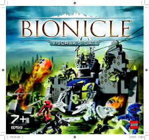 Manuale Lego set 8769 Bionicle Cancello di Visorak