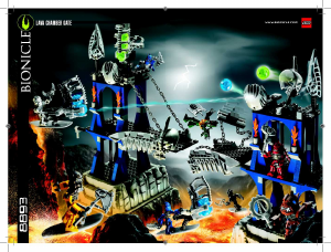Bruksanvisning Lego set 8893 Bionicle Porten till lavakammaren