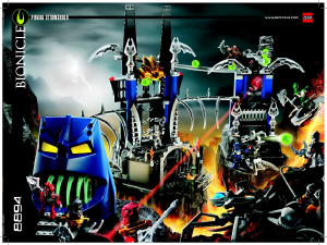 Hướng dẫn sử dụng Lego set 8894 Bionicle Piraka stronghold