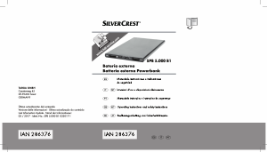 Manual SilverCrest IAN 286376 Portable Charger