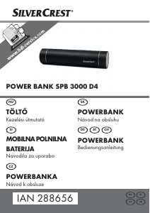 Priročnik SilverCrest IAN 288656 Prenosni polnilnik