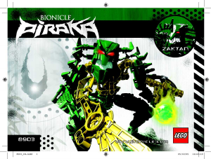 Priročnik Lego set 8903 Bionicle Zaktan