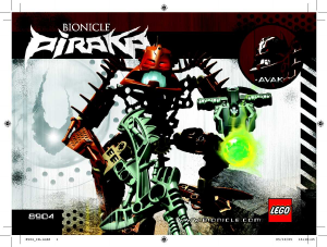 Rokasgrāmata Lego set 8904 Bionicle Avak