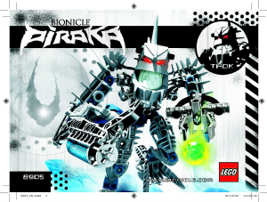 Rokasgrāmata Lego set 8905 Bionicle Thok
