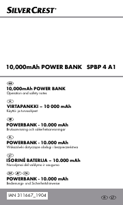 Bruksanvisning SilverCrest IAN 311667 Portabel laddare