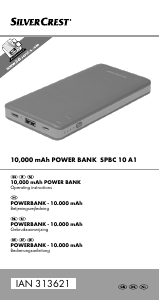 Manual SilverCrest IAN 313621 Portable Charger