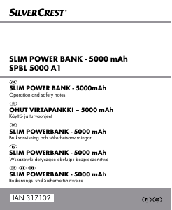 Bruksanvisning SilverCrest IAN 317102 Portabel laddare