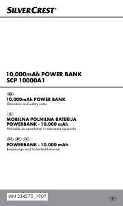 Priročnik SilverCrest IAN 334270 Prenosni polnilnik