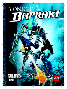 Bruksanvisning Lego set 8916 Bionicle Takadox