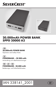 Handleiding SilverCrest IAN 338141 Mobiele oplader