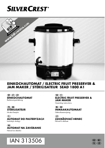 Manual SilverCrest IAN 313506 Preserving Cooker
